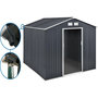 Voir la diapositive 1 : Habitat et Jardin Abri de jardin métal -  Vegas - 15 m² avec gouttière - Gris