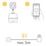 Voir la diapositive 3 : NUKI Accessoire serrure connectée Pont pour Smart Lock Bridge White