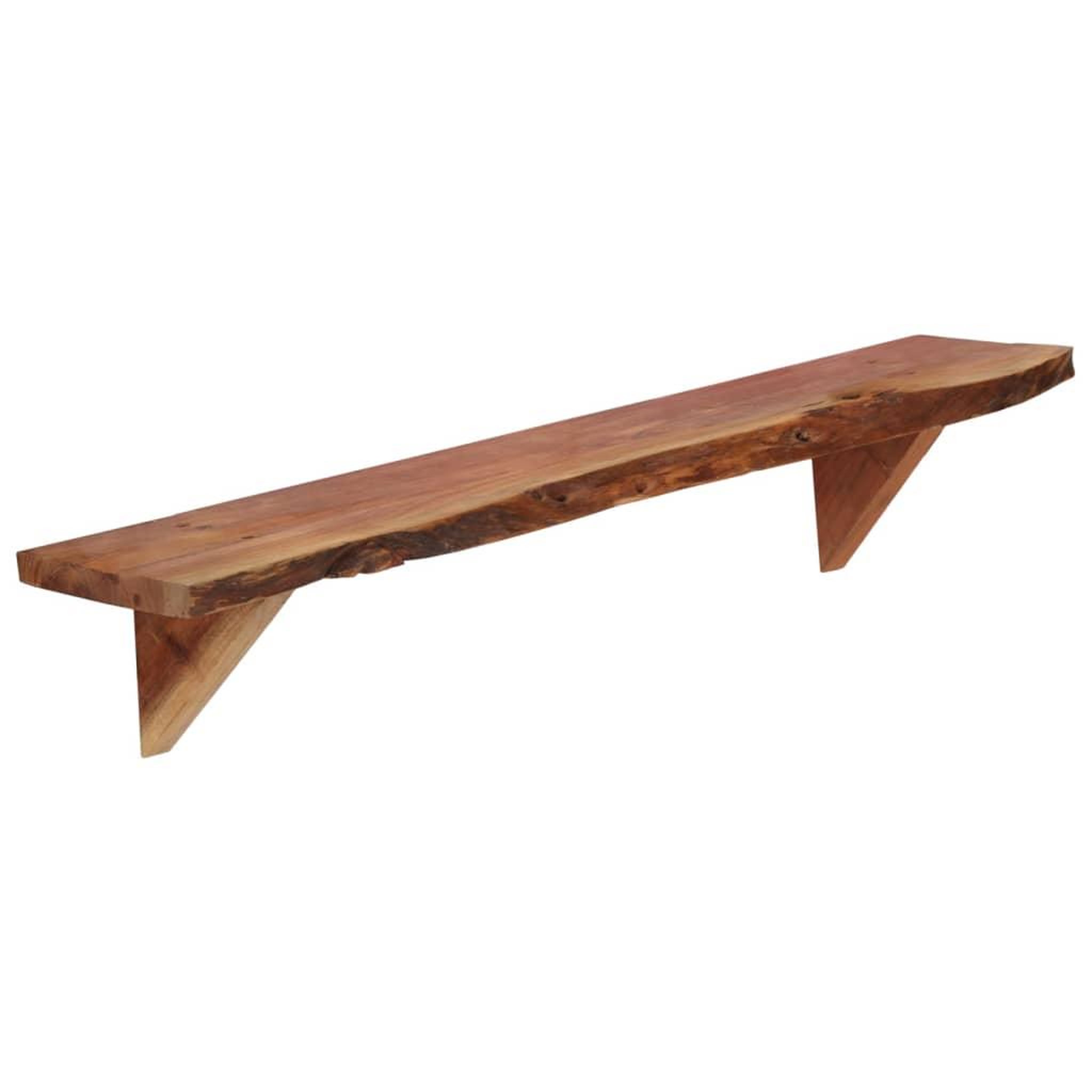 Voir la diapositive 3 : VIDAXL Etageres murales 2 pcs 90x20x18 cm Bois d'acacia massif