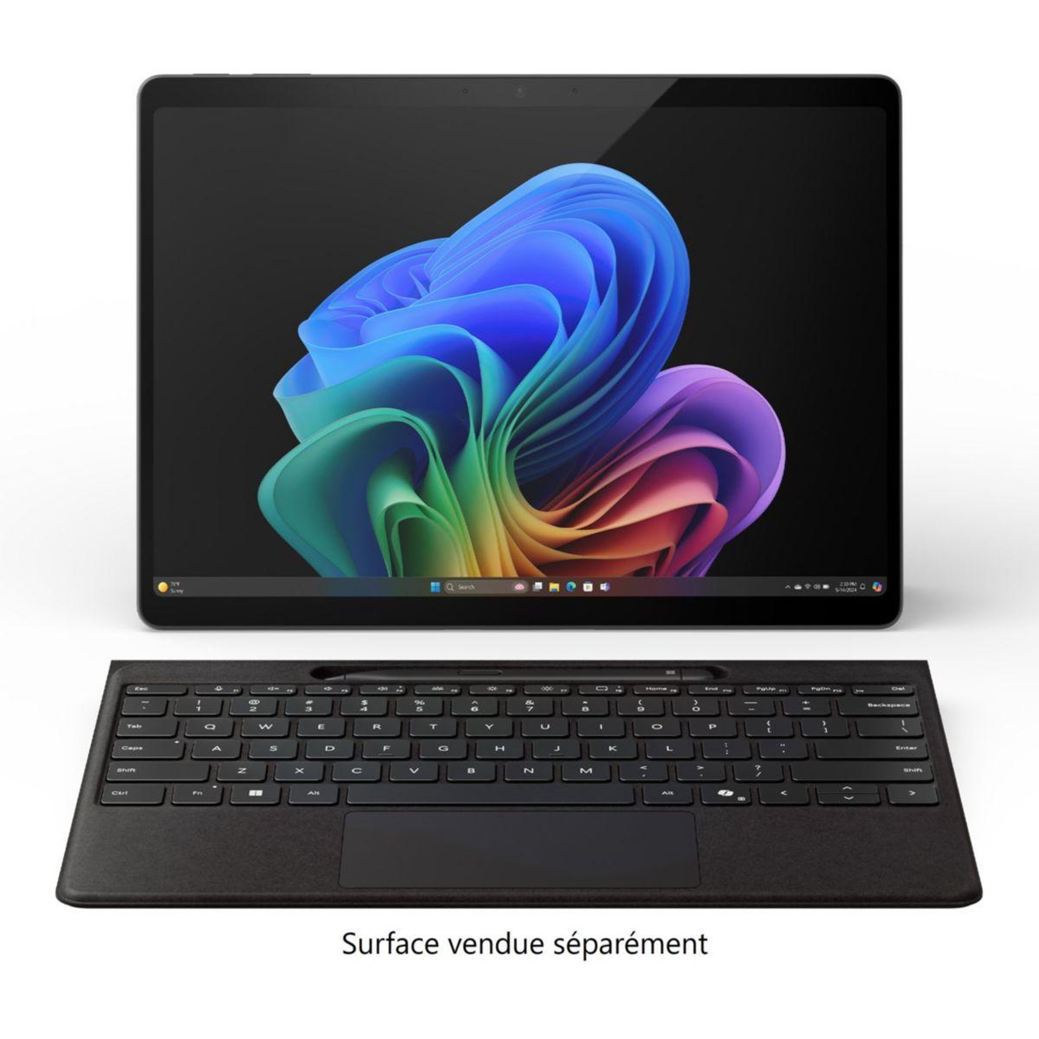 Voir la diapositive 2 : MICROSOFT Clavier Clavier Flex+Stylet Noir Surface Pro 13