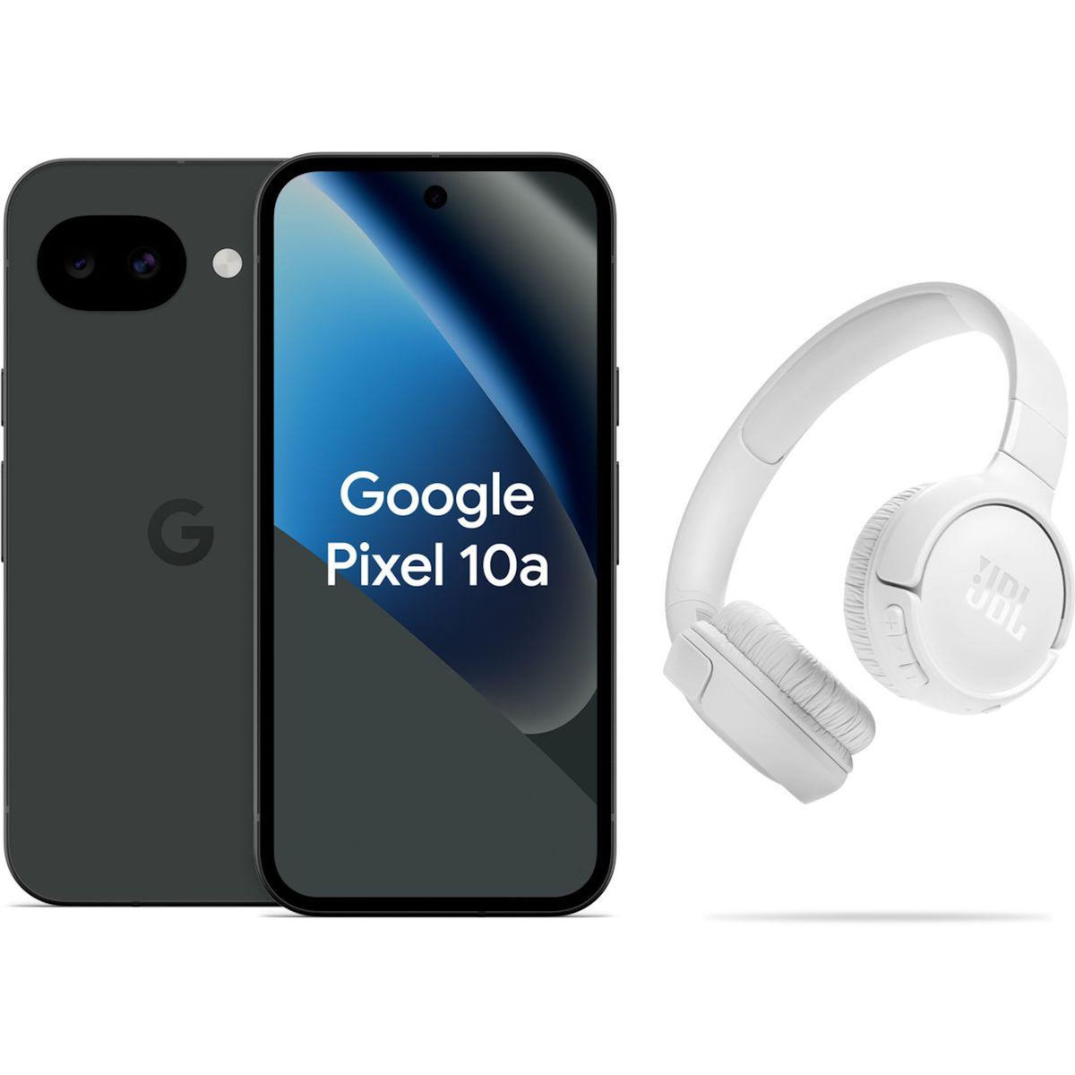 GOOGLE Smartphone Pack Pixel 10a + Casque JBL White