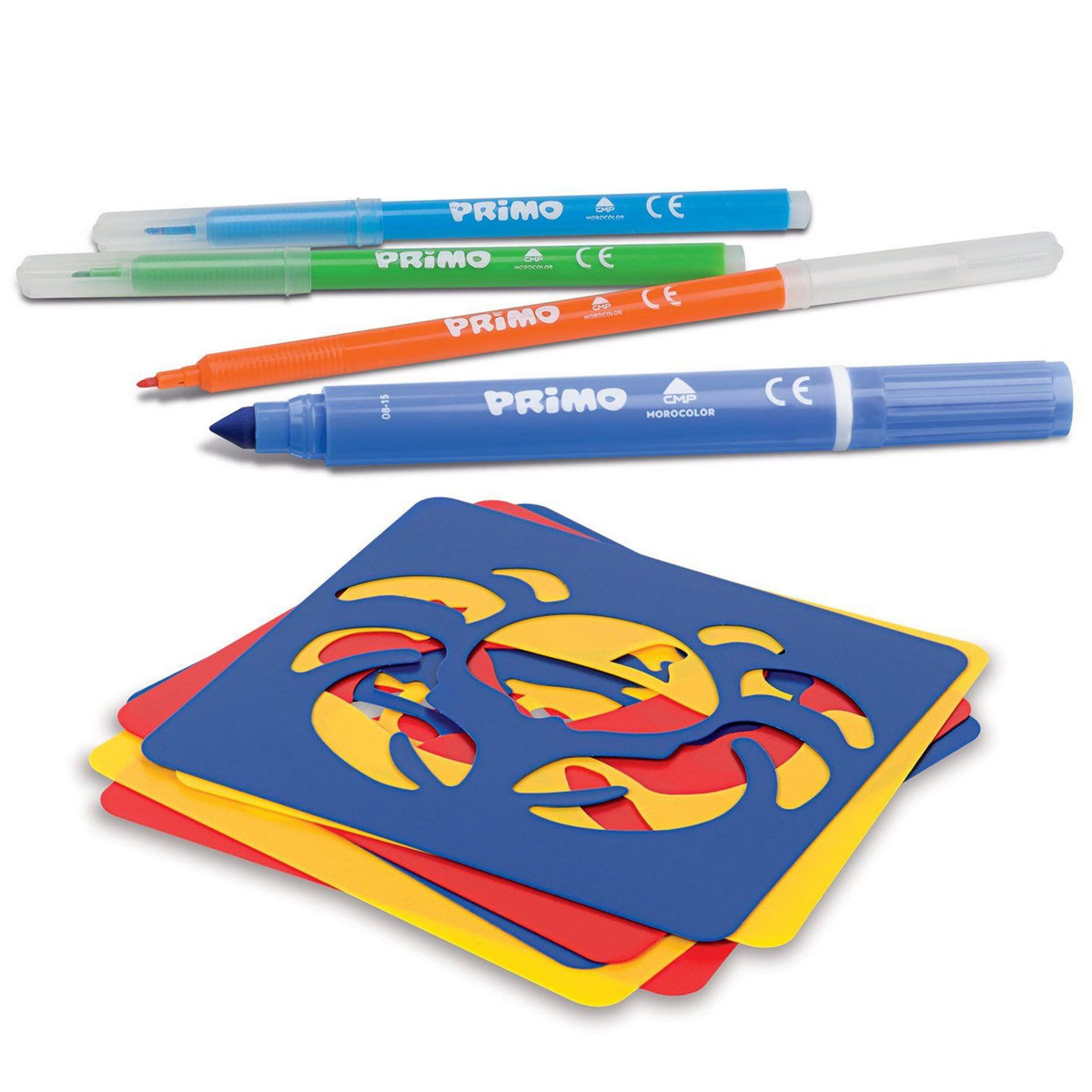 PRIMO Seau de 36 gros feutres + 36 feutres pointe fine