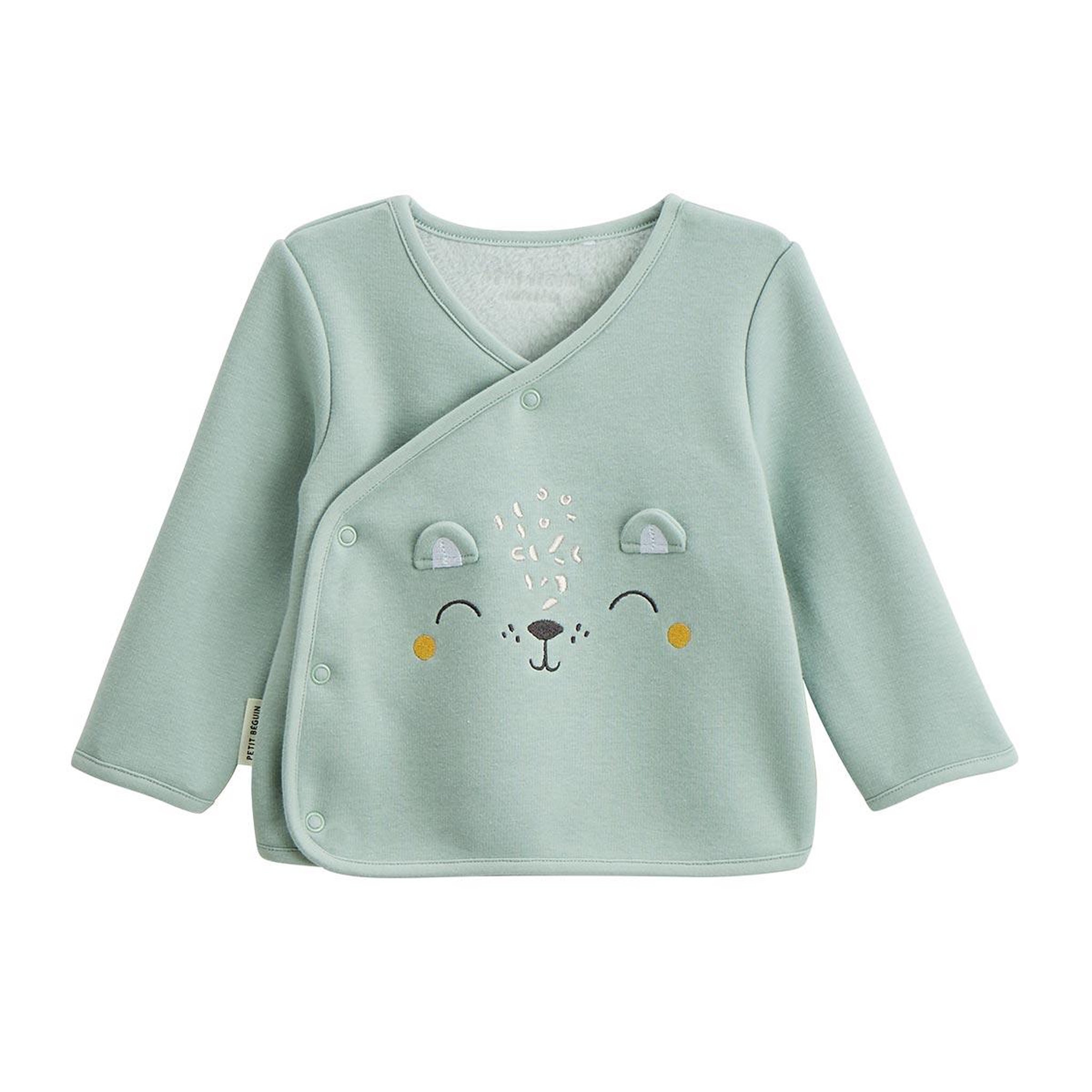 Voir la diapositive 6 : Petit Béguin Ensemble bébé gilet et pantalon en molleton ultra chaud Kenya