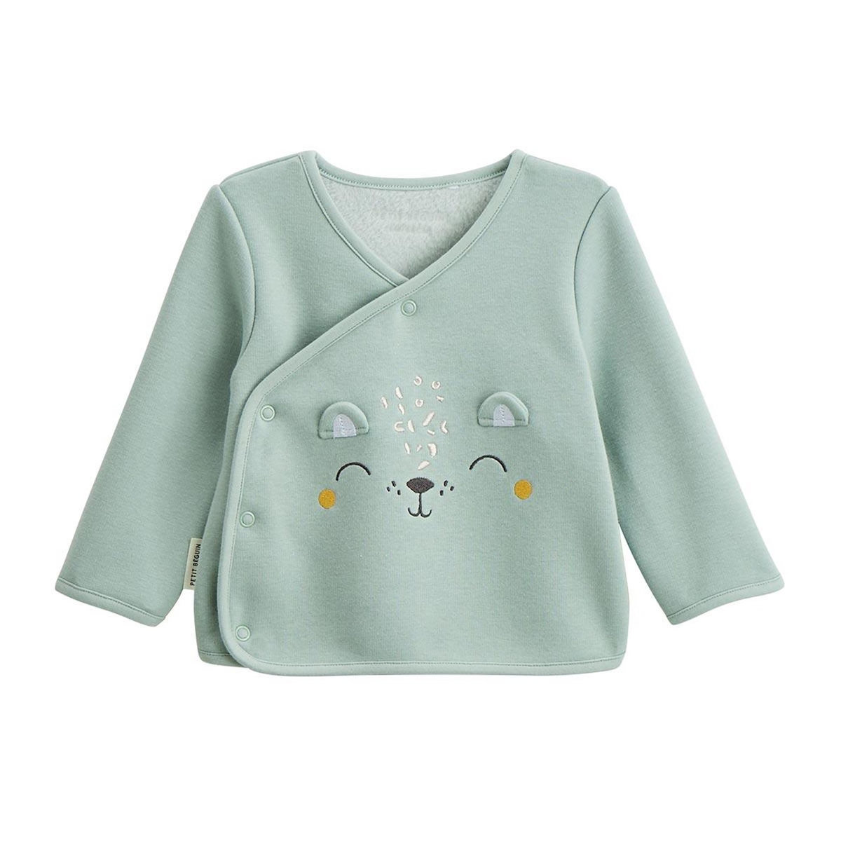 Petit Béguin Ensemble bébé gilet et pantalon en molleton ultra chaud Kenya