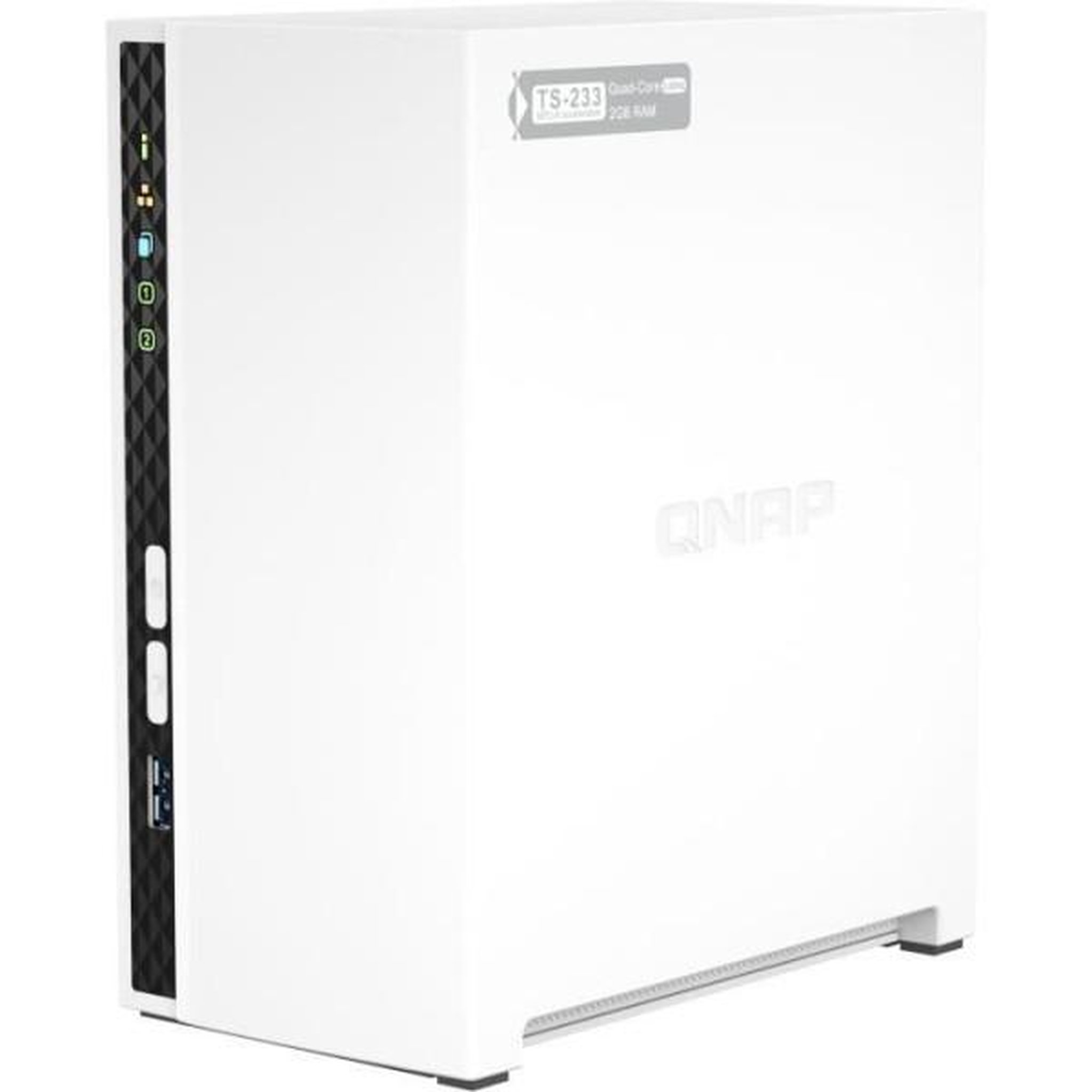 Voir la diapositive 3 : Qnap Server nas - qnap - ts-233 - 2 baies - 2 go