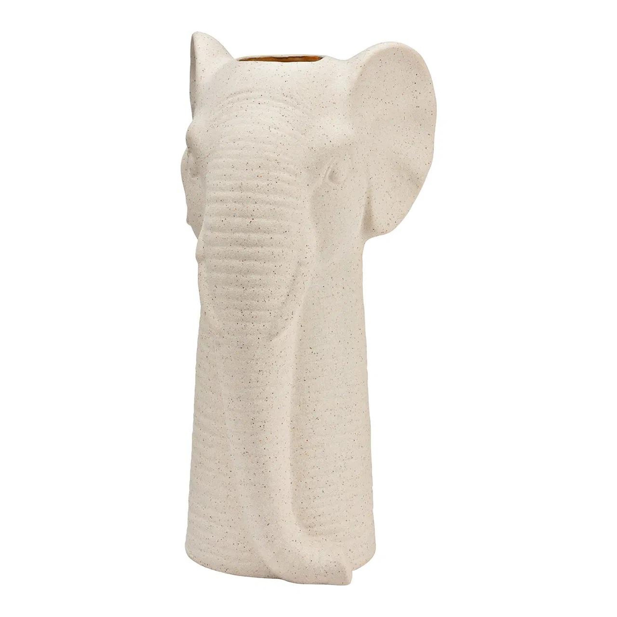 Eden Vase tête d'éléphant finition sable