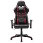 Voir la diapositive 2 : VIDAXL Chaise de jeu Noir et rouge bordeaux Cuir artificiel