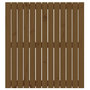 Voir la diapositive 4 : VIDAXL Tete de lit murale Marron miel 82,5x3x90 cm Bois massif de pin