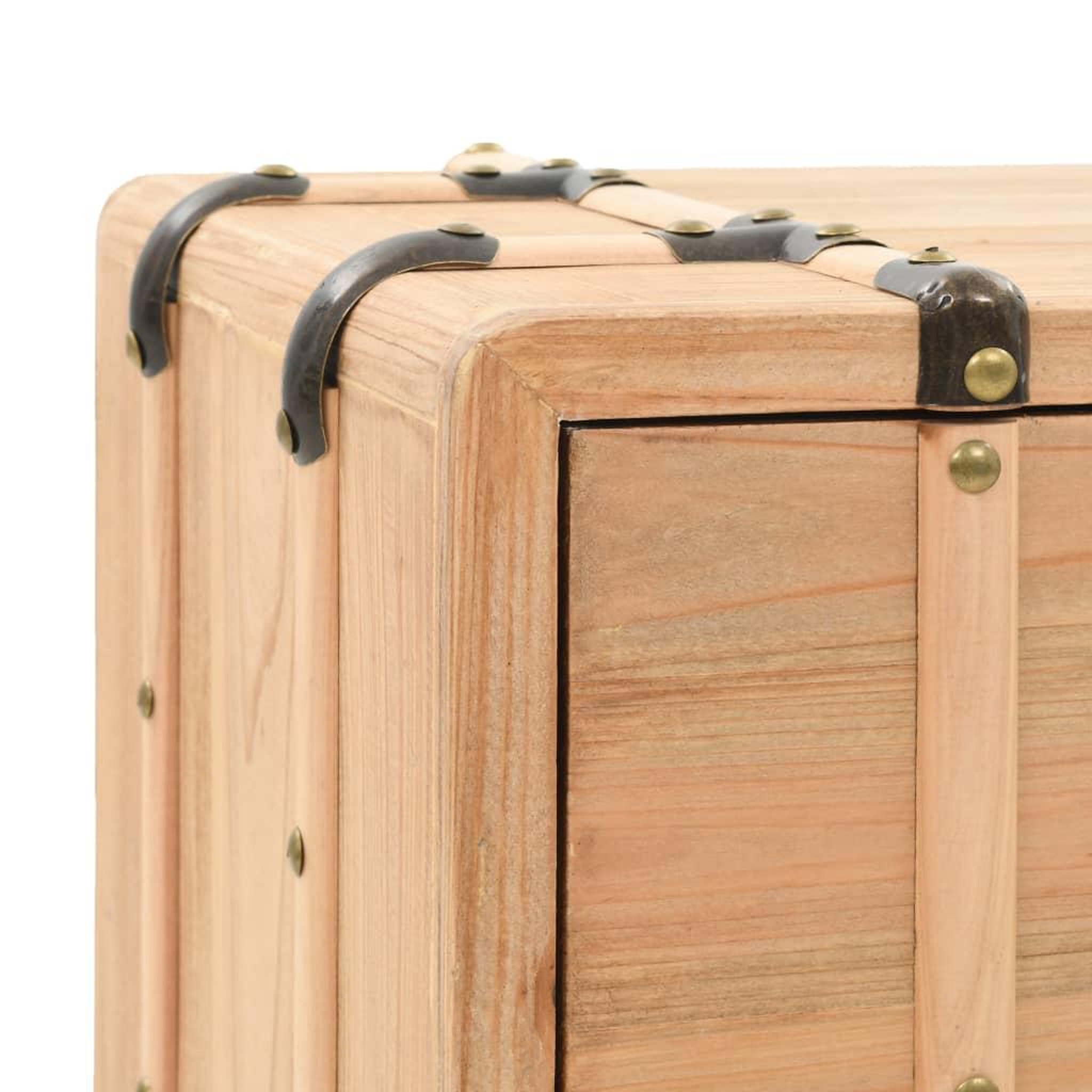 Voir la diapositive 5 : VIDAXL Table de chevet Bois de sapin massif 50 x 35 x 57 cm