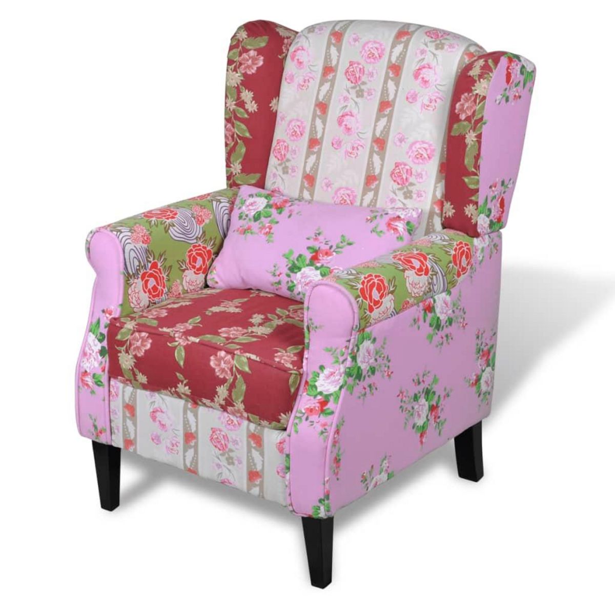 VIDAXL Fauteuil avec design de patchwork Tissu