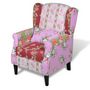 Voir la diapositive 2 : VIDAXL Fauteuil avec design de patchwork Tissu