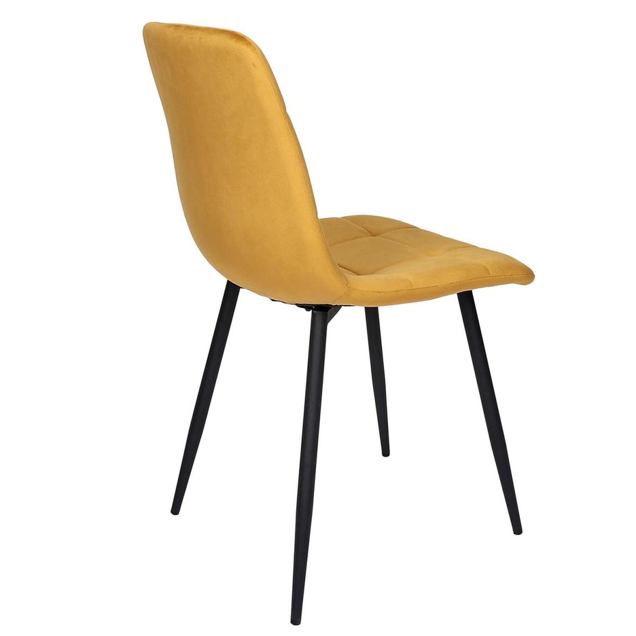 Voir la diapositive 6 : The Home Deco Factory Lot de 4 chaises  mateo  88cm jaune moutarde