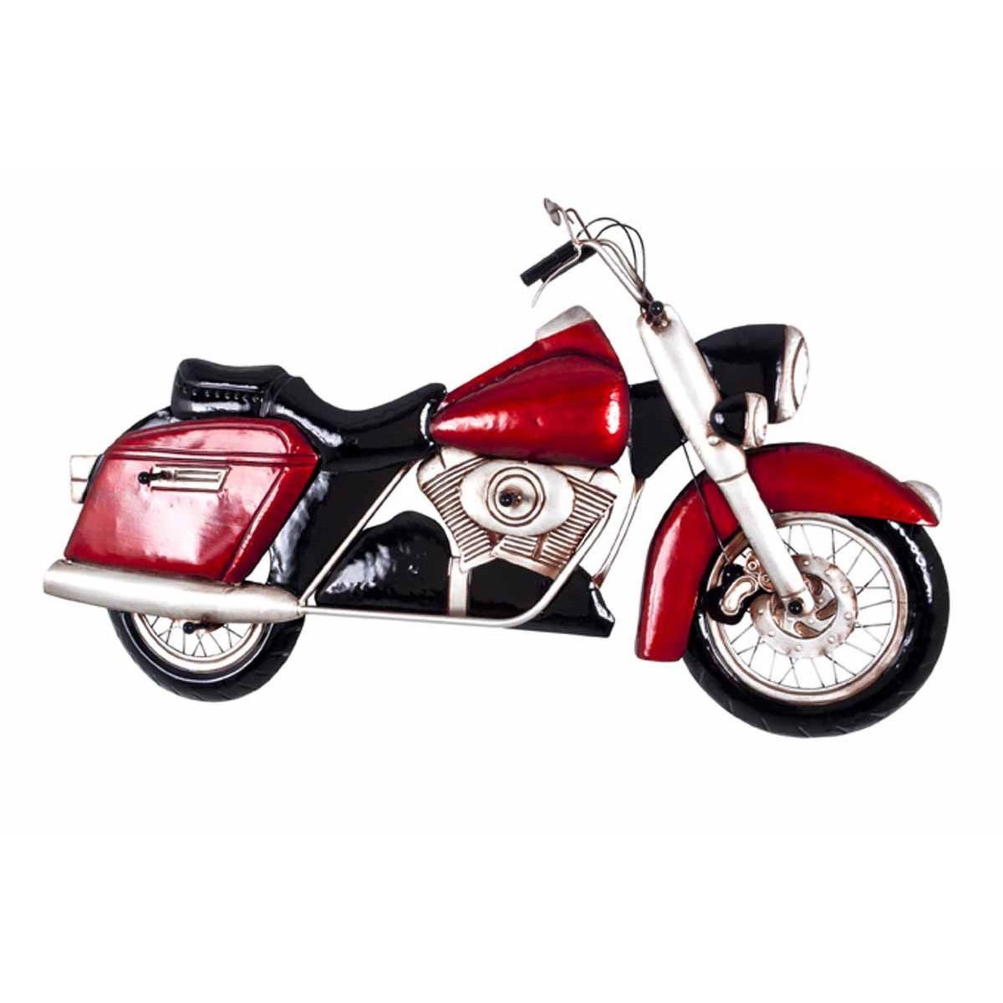Paris Prix Patère murale vintage  moto  99cm rouge