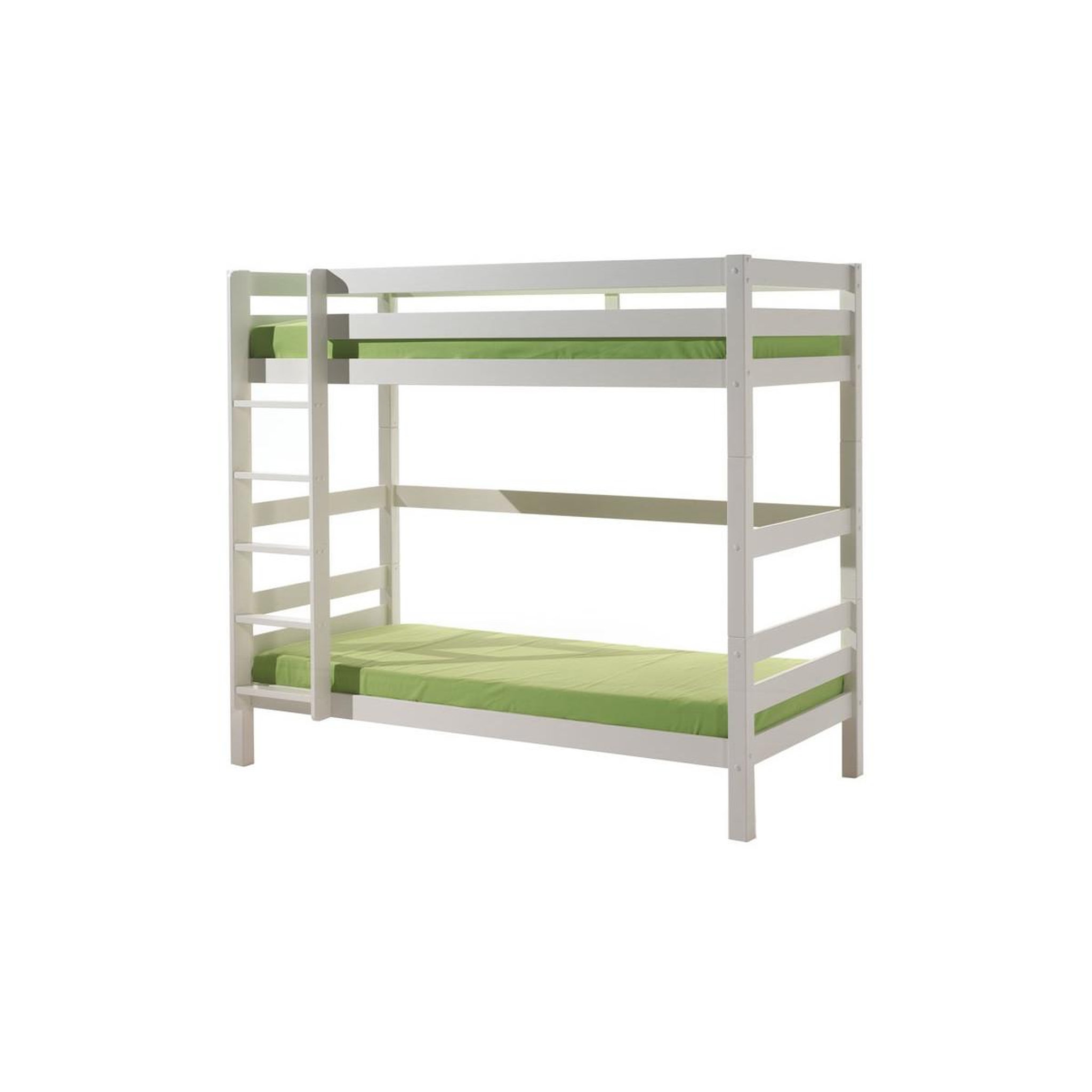 Paris Prix Lit enfant superposé haut  pino  90x200cm blanc