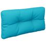 Voir la diapositive 4 : VIDAXL Coussins de palette lot de 2 turquoise tissu