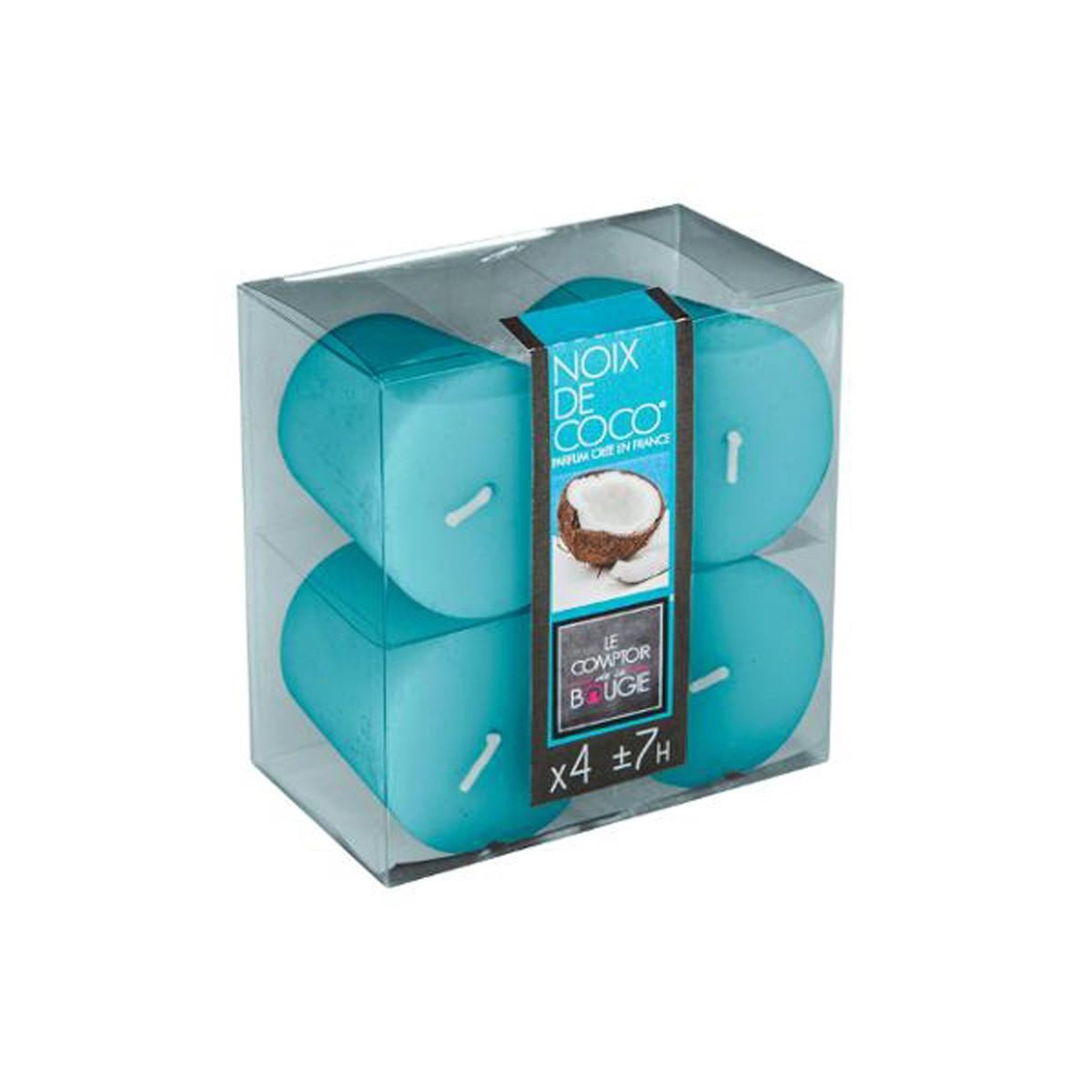 Voir la diapositive 1 : ATMOSPHERA Lot de 4 bougies votives parfumées  glow  48g coco