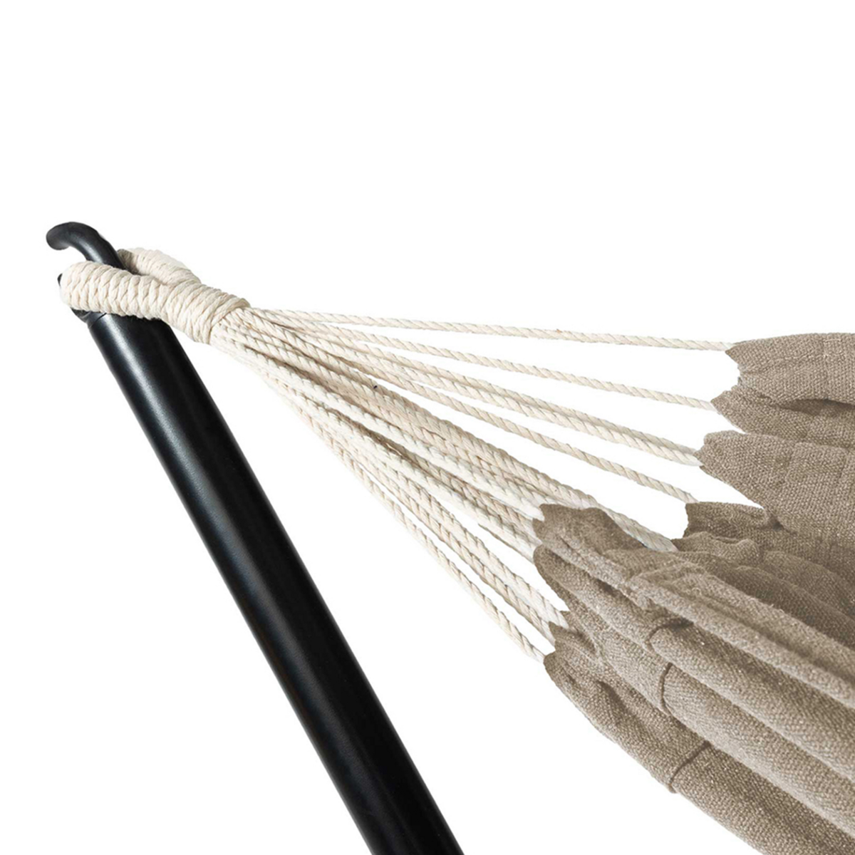 ID MARKET Hamac avec support métal et toile taupe