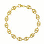 Voir la diapositive 1 : L'ATELIER D'AZUR Bracelet Homme ou Femme Or Jaune - Maille Grain de Café