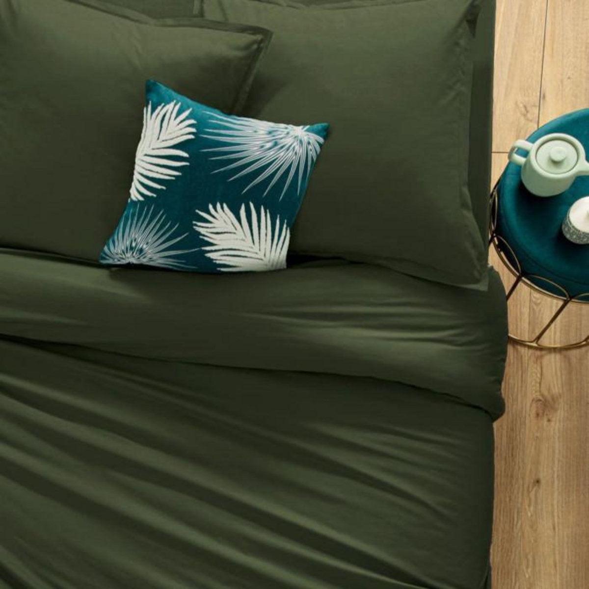 ATMOSPHERA Housse de Couette  Intérieur  240x220cm Kaki