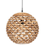 ATMOSPHERA Lampe Suspension Déco  Jacinthe  38cm Naturel