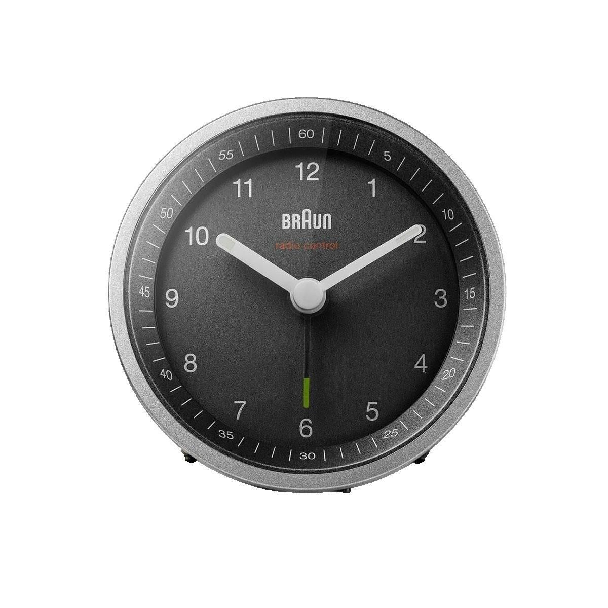 Braun company Réveil radio-piloté Braun BC 07 SB-DCF noir et argent