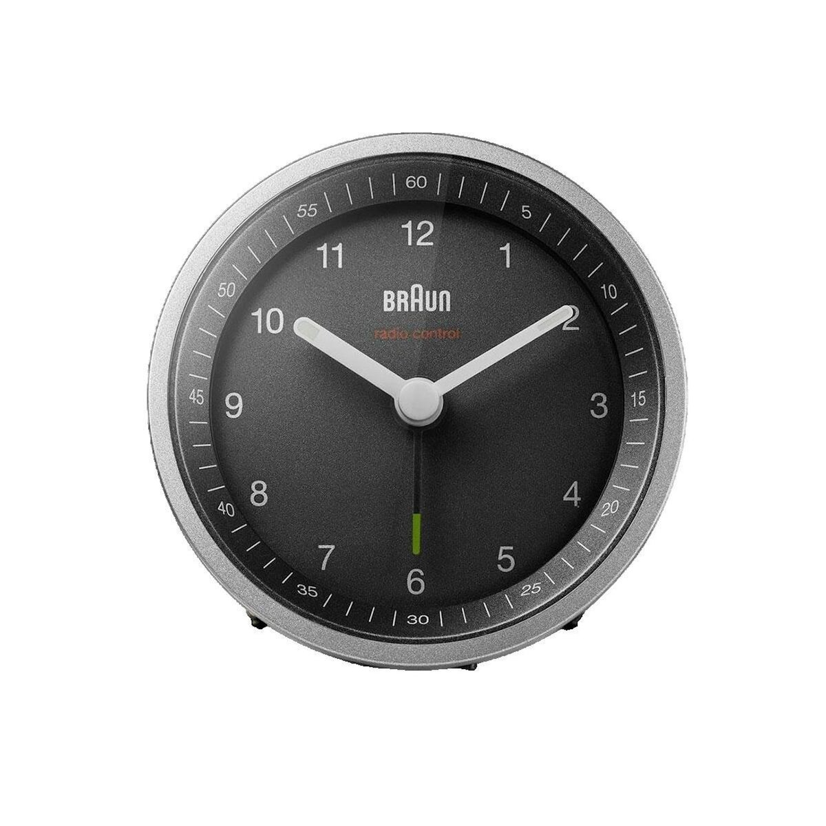 Braun company Réveil radio-piloté Braun BC 07 SB-DCF noir et argent