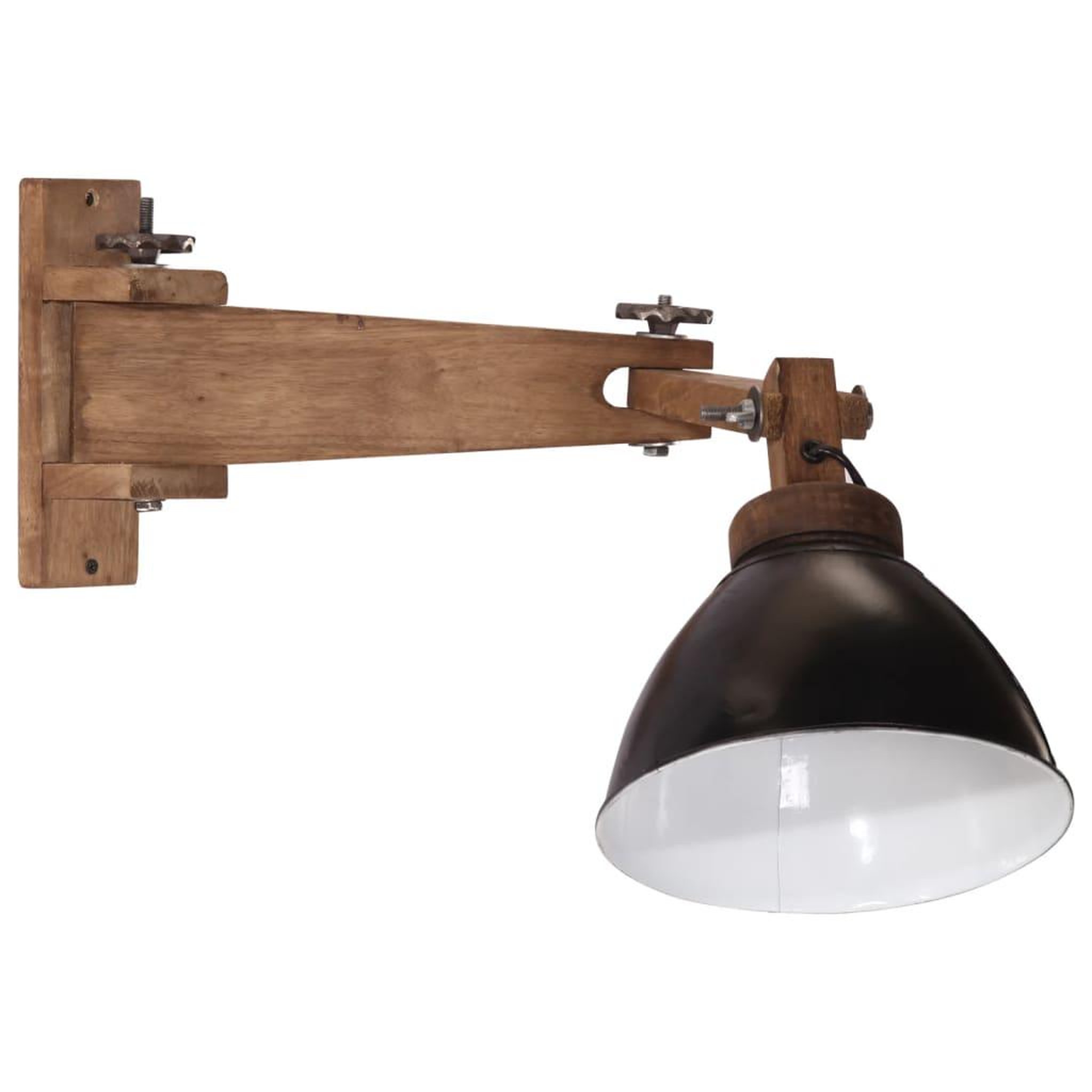 Voir la diapositive 2 : VIDAXL Lampe murale 25 W noir E27