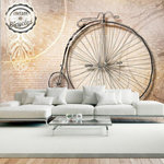 Paris Prix Papier Peint  Vintage Bicycles Sepia. Coloris disponibles : Multicolore