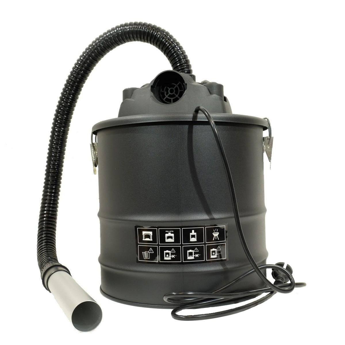 VITO Pro-Power Aspirateur de cendres 1200W Cuve 18L + 2 Filtres HEPA VITO