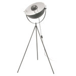 The Home Deco Factory Lampadaire trépied en métal Cinéma - H. 145 cm - Gris
