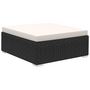 Voir la diapositive 5 : VIDAXL Salon de jardin 6 pcs avec coussins Resine tressee Noir
