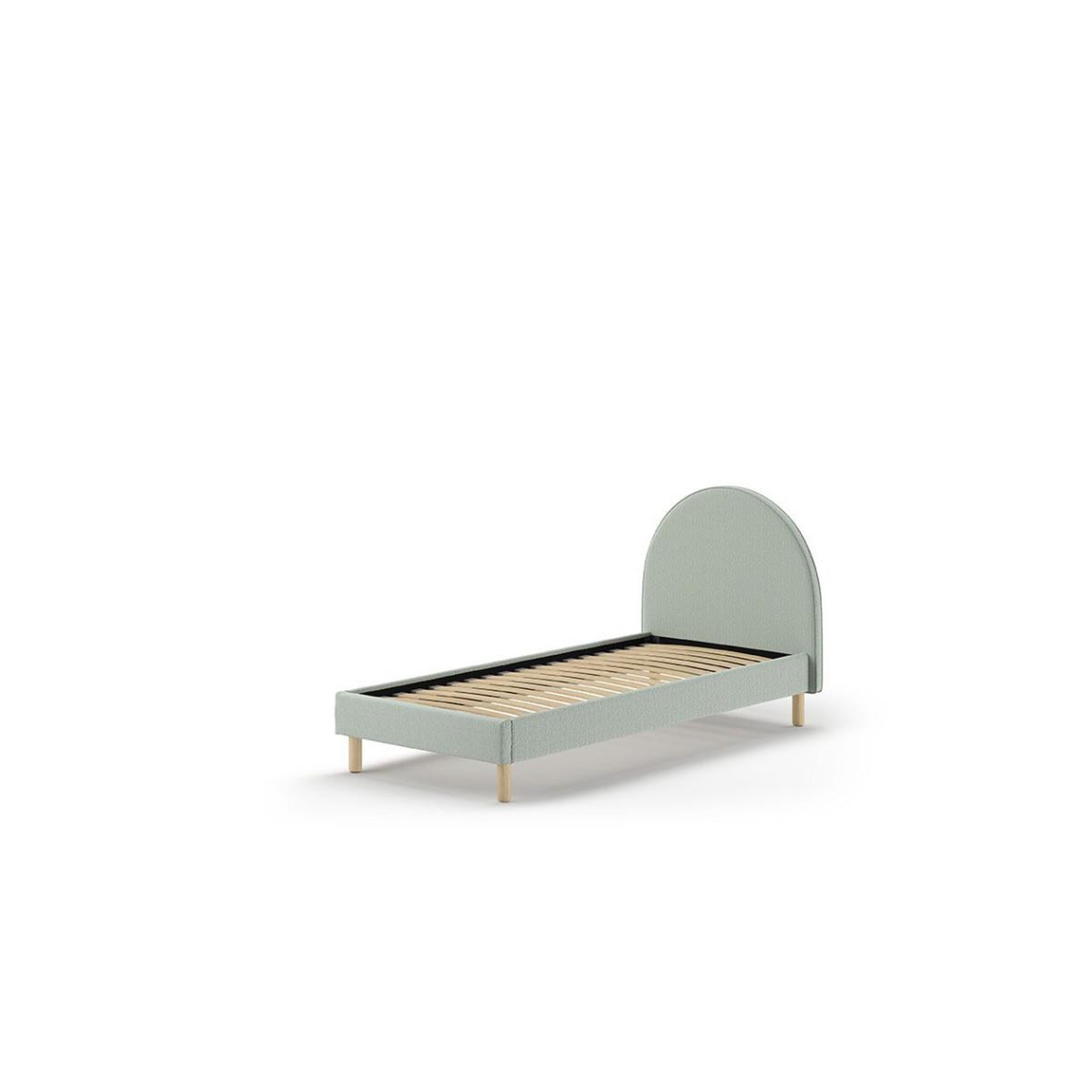 Voir la diapositive 3 : Paris Prix Pack - lit enfant & pouf bouclé  moon  90x200cm vert