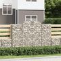 Voir la diapositive 1 : VIDAXL Paniers a gabions arques 2 pcs 200x50x140/160 cm Fer galvanise