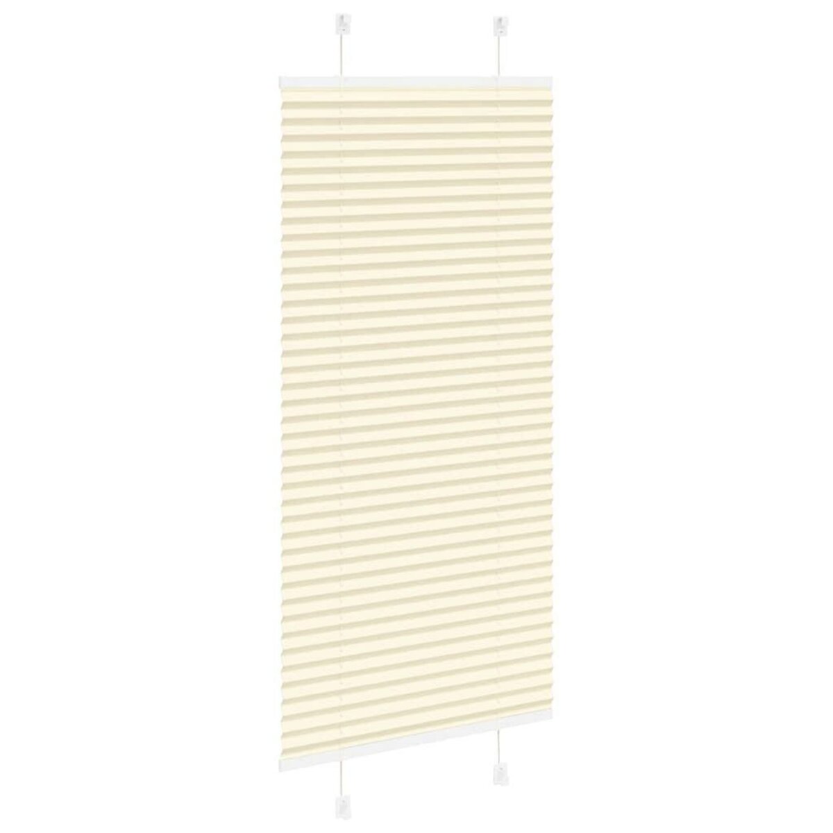 VIDAXL Store plisse creme 55x100 cm largeur du tissu 54,4 cm polyester