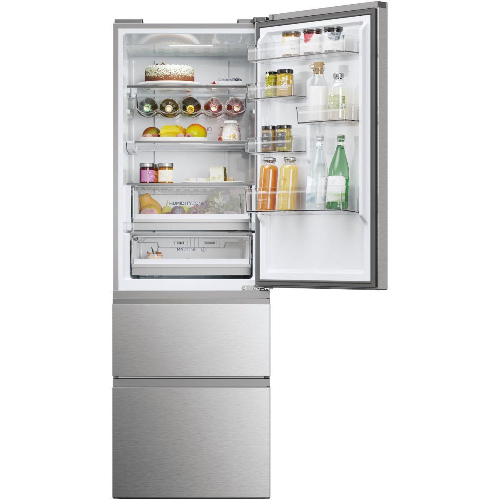 Voir la diapositive 2 : HAIER Réfrigérateur combiné HTW5618ENMG