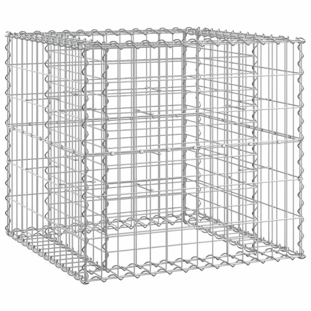VIDAXL Banc de jardin avec panier en gabion bois massif de pin
