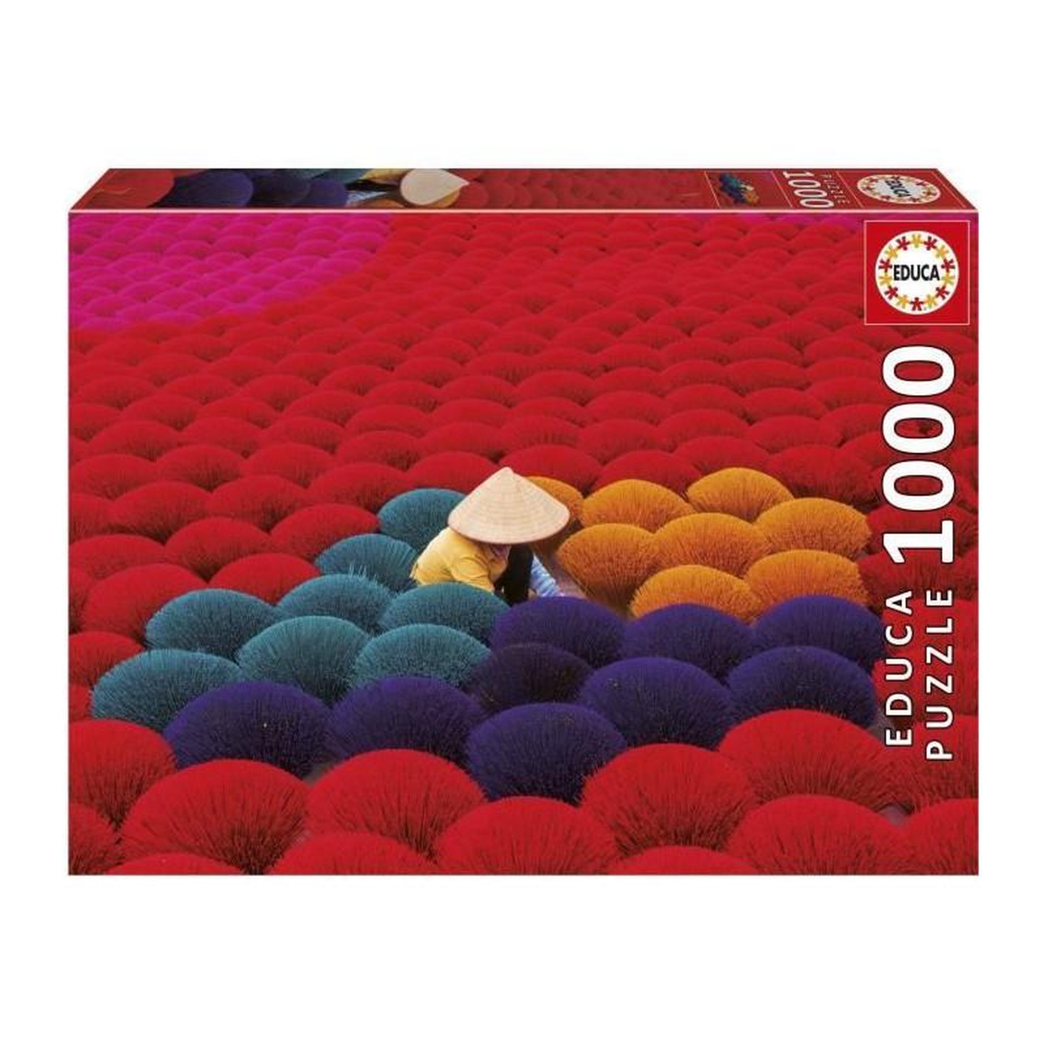 EDUCA Puzzle 1000 pièces – Village d’Encens, Vietnam – Paysage nature – Educa – Intérieur – Adulte mixte