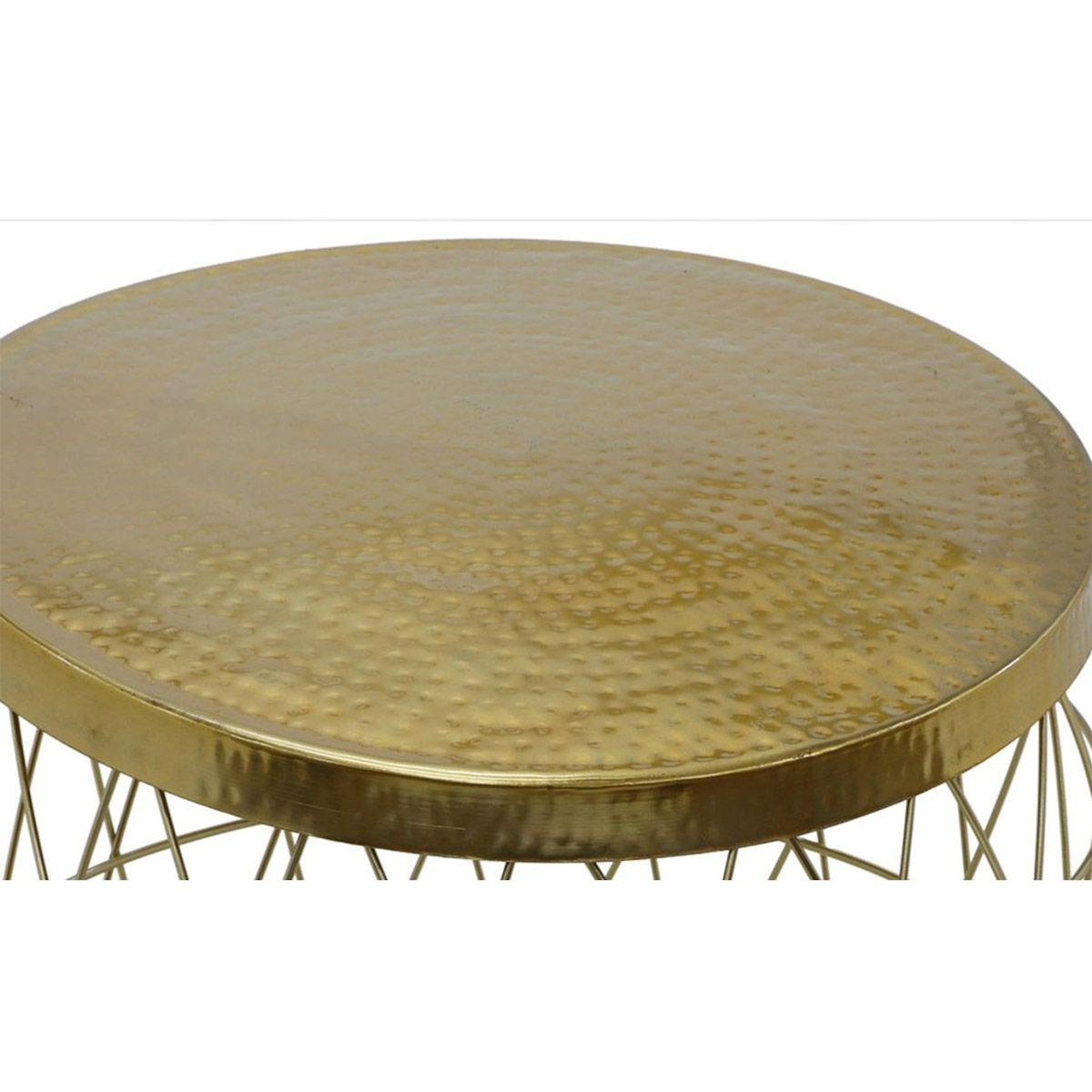 Paris Prix Table Basse Ronde Métal  Mora  73cm Or