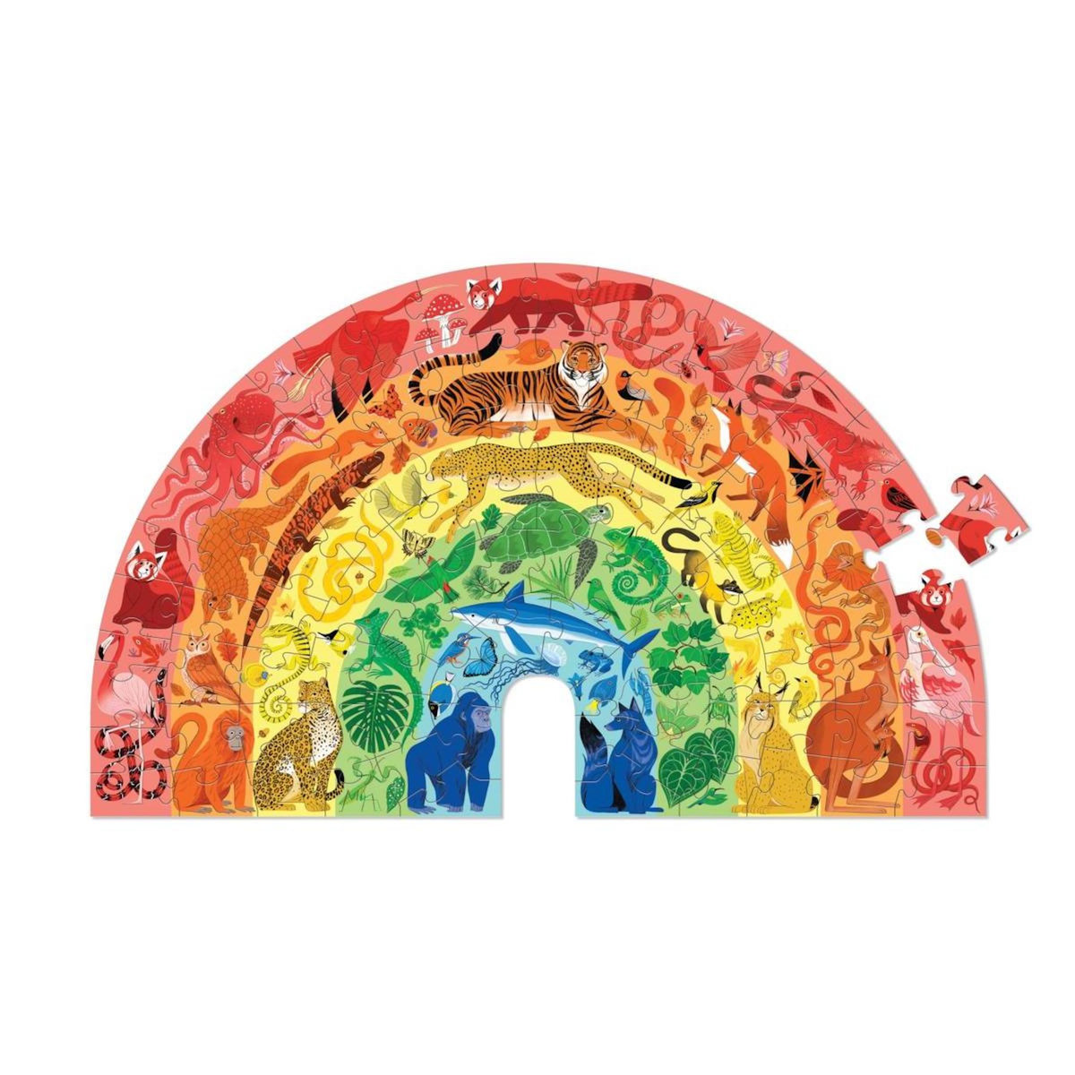 CROCODILE CREEK puzzle animaux arc-en-ciel - 100 pièces