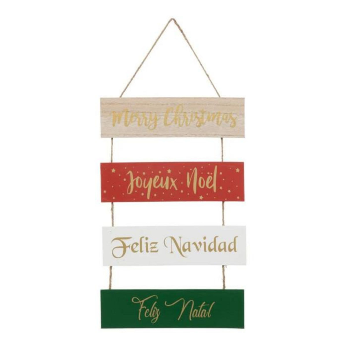 ATMOSPHERA Pancarte de Noël  Joyeux Noël  40cm Multicolore