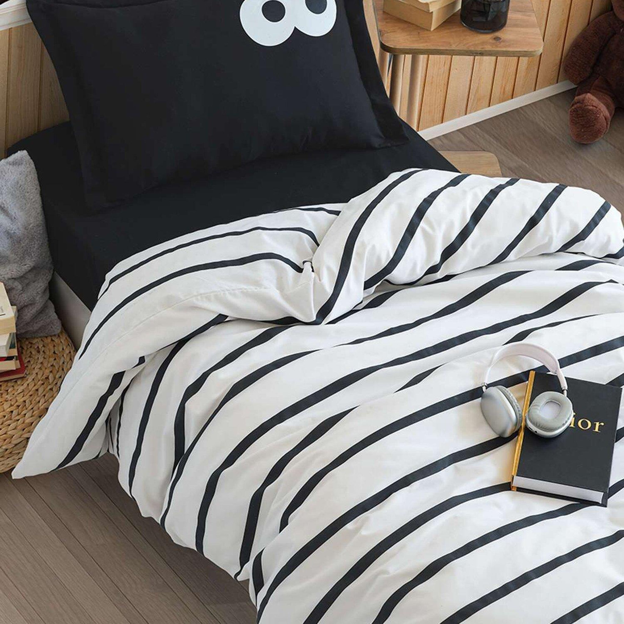 Voir la diapositive 1 : Home collection Parure de lit enfant avec taie(s) en coton polyester Funny