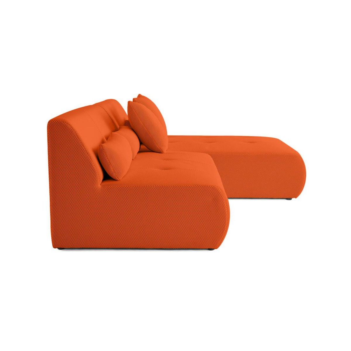 LISA DESIGN Onyx - canapé modulable d'angle réversible 4 places - en tissu mailles 3d