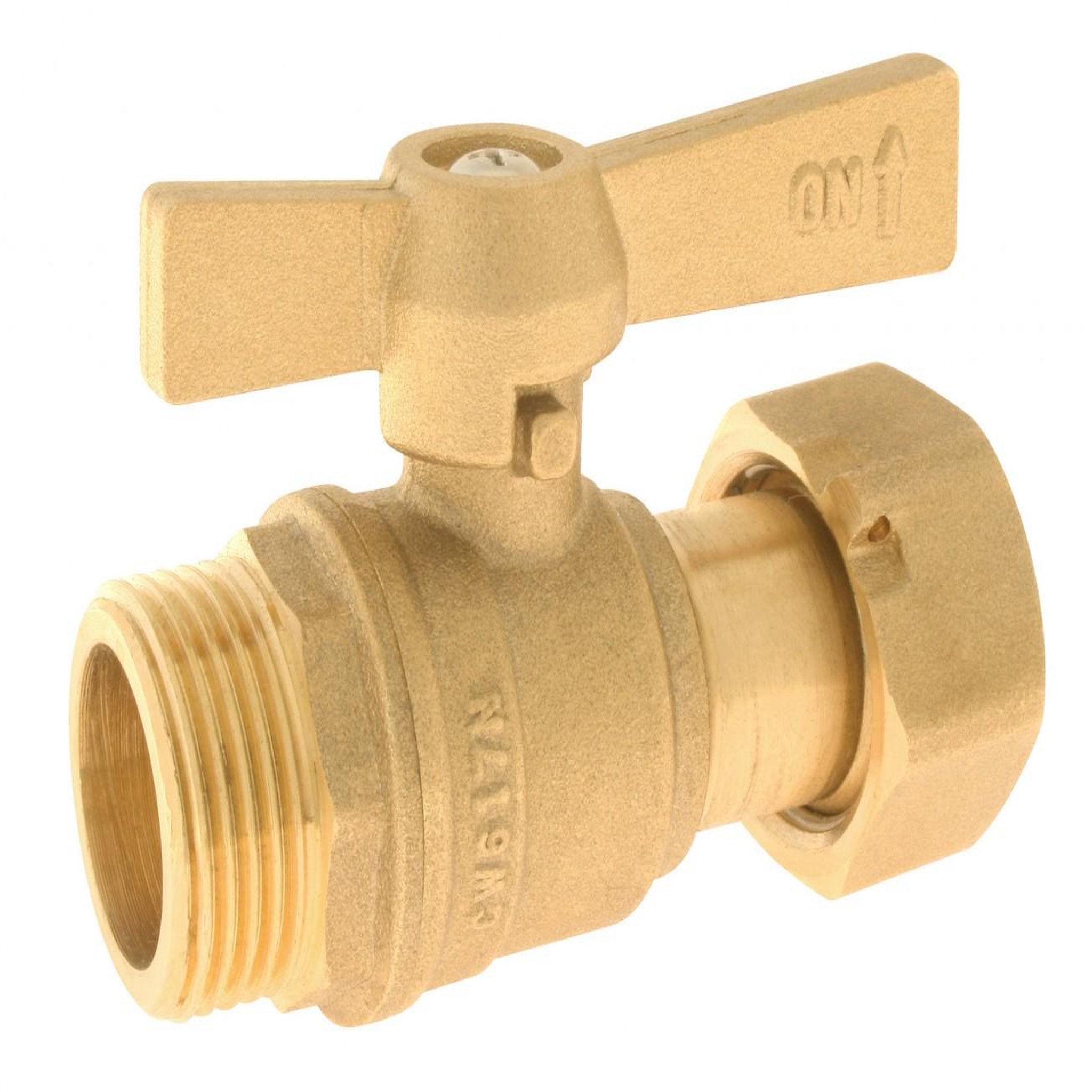 CENTRALE BRICO Robinet d'arrêt compteur 1/4 de tour, mâle / femelle 20 x 27 mm 20 x 27 mm