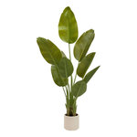 ATMOSPHERA Bananier Artificiel 3 Troncs  Lora  140cm Vert