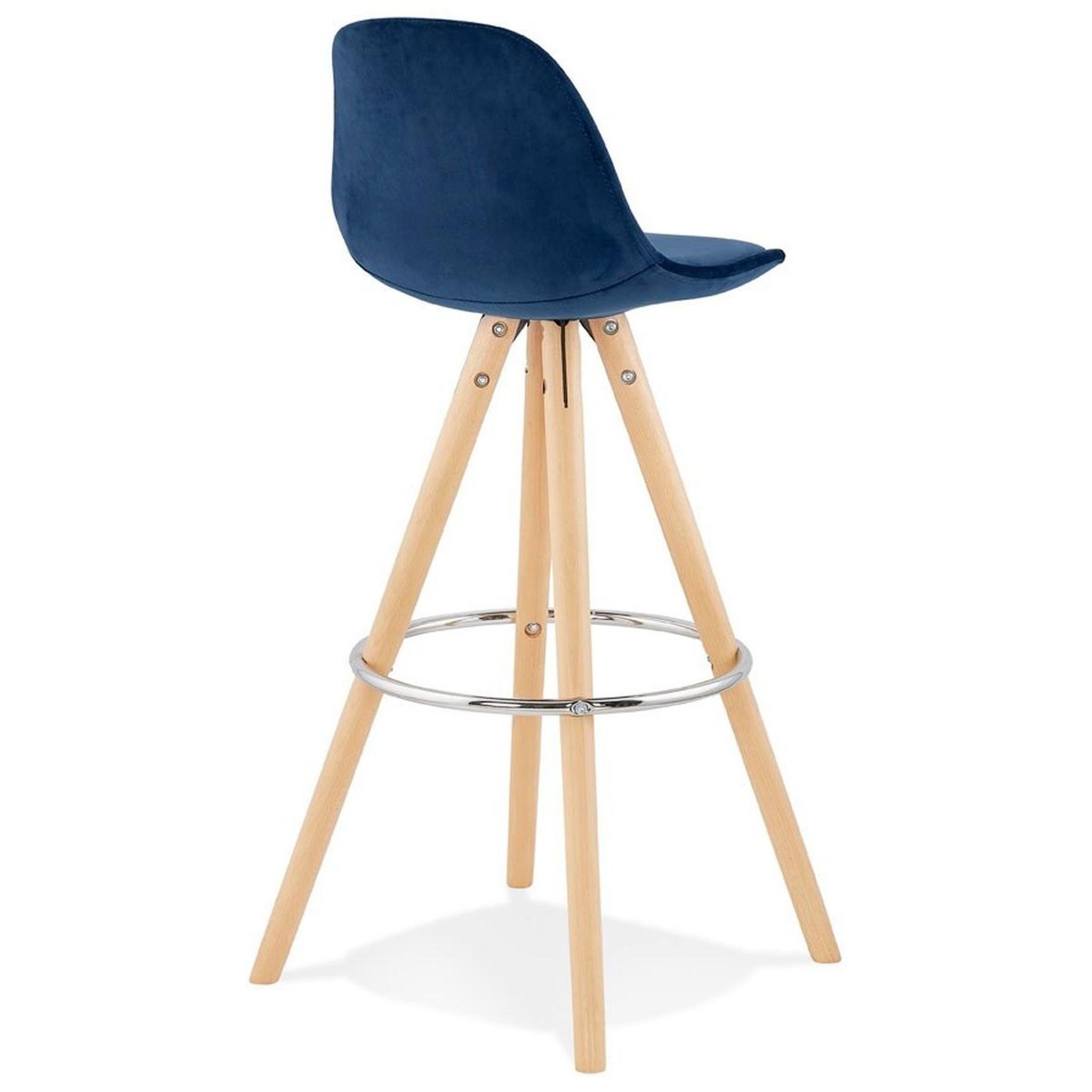 Voir la diapositive 4 : Paris Prix Tabouret de bar scandinave  miro  97cm bleu & naturel