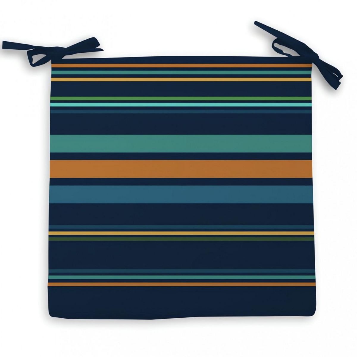 SOLEIL D'OCRE Dessus de chaise outdoor 40x40x5 cm AMAZONIE bleu, par Soleil d'Ocre