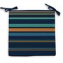 Voir la diapositive 2 : SOLEIL D'OCRE Dessus de chaise outdoor 40x40x5 cm AMAZONIE bleu, par Soleil d'Ocre