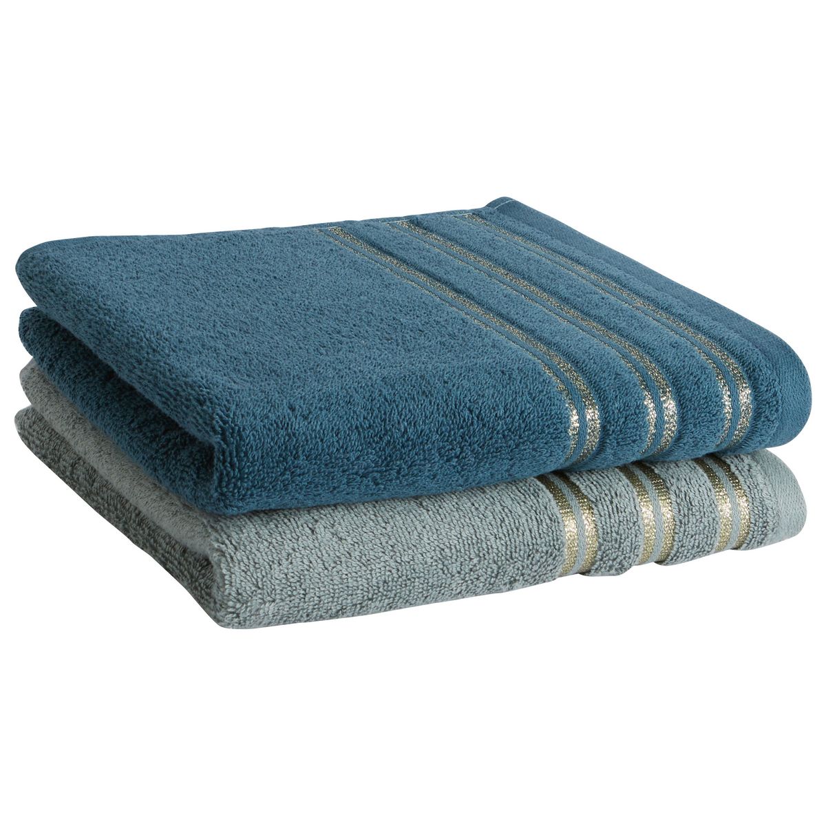 ACTUEL Maxi drap de bain uni en coton liteau Lurex  500G