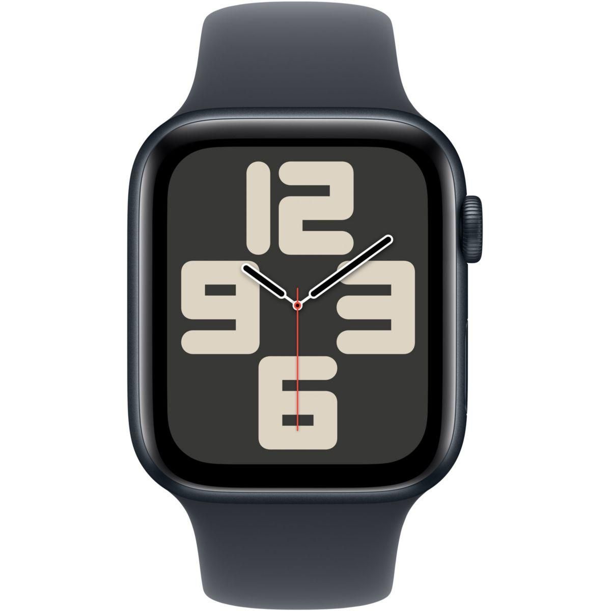 APPLE Montre connectée SE 44mm Minuit S/M