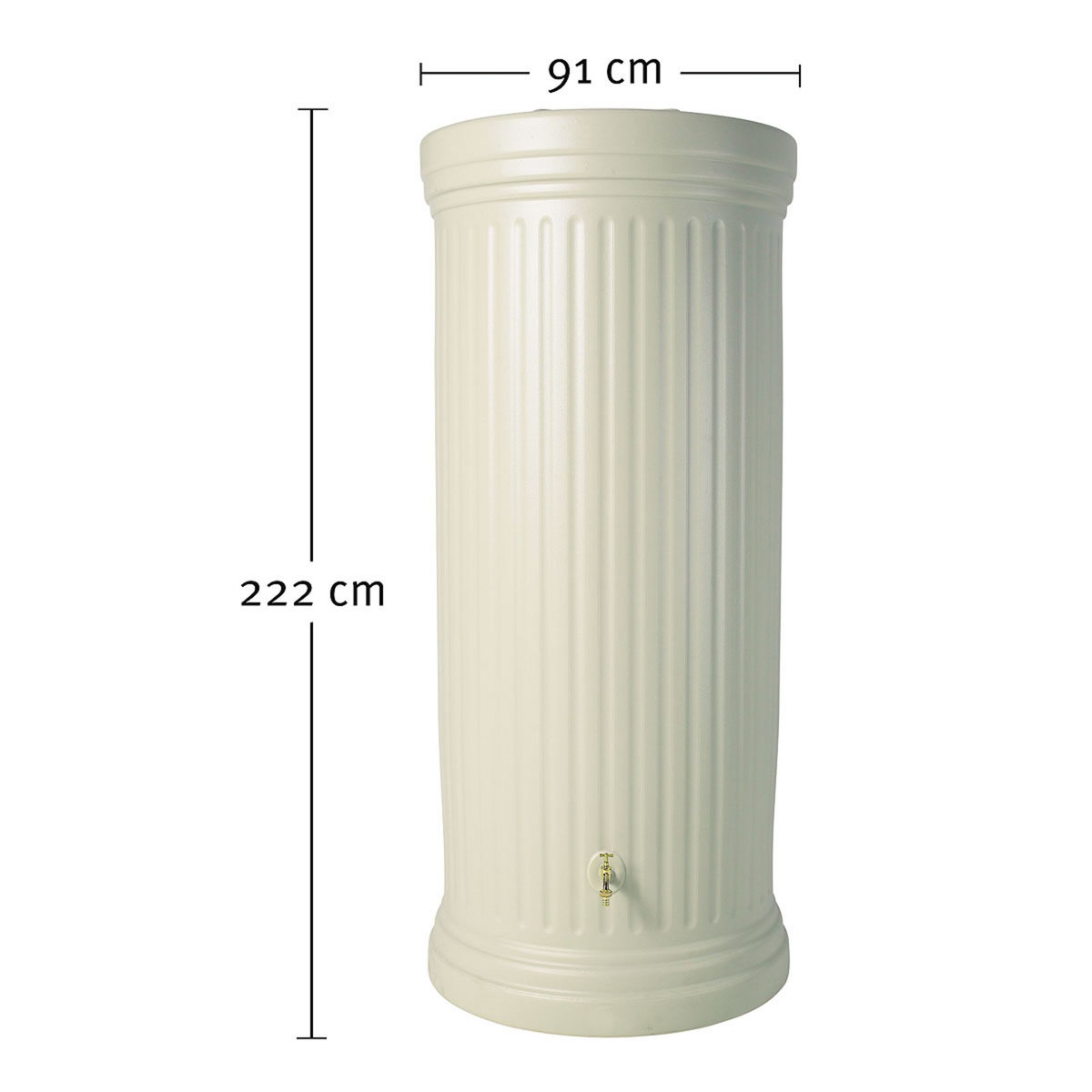 Cuve à eau colonne romaine 1000L